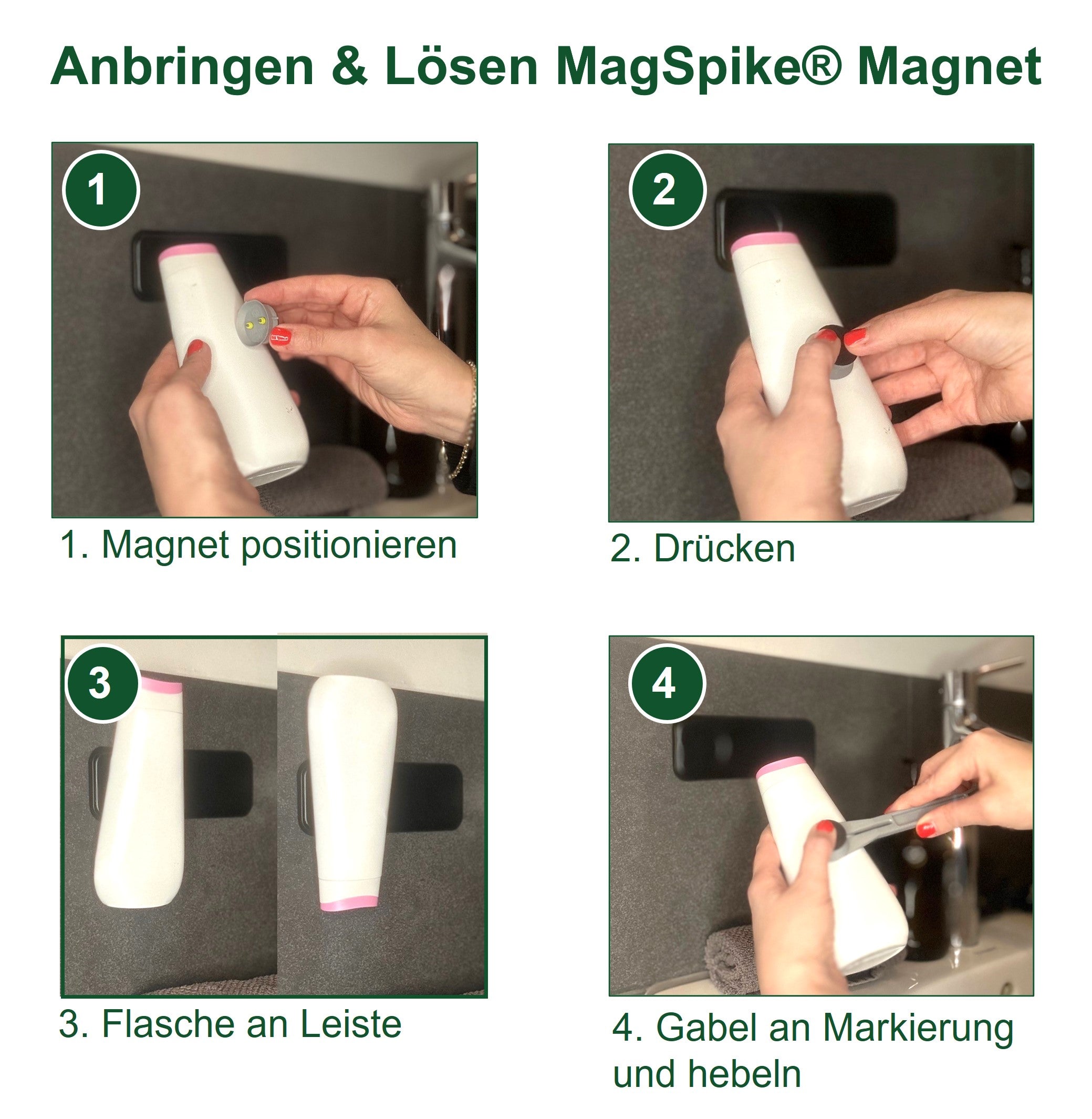 Nano-Gel-Leiste & MagSpike® Set schwarz