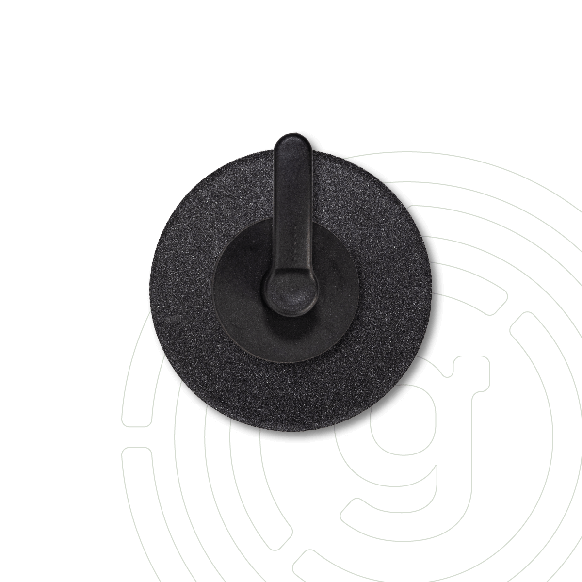 Magnet-Haken »HOOK« inkl. Metall-Pad Ø 8,0 cm schwarz mit 3M VHB™ Kleberückseite