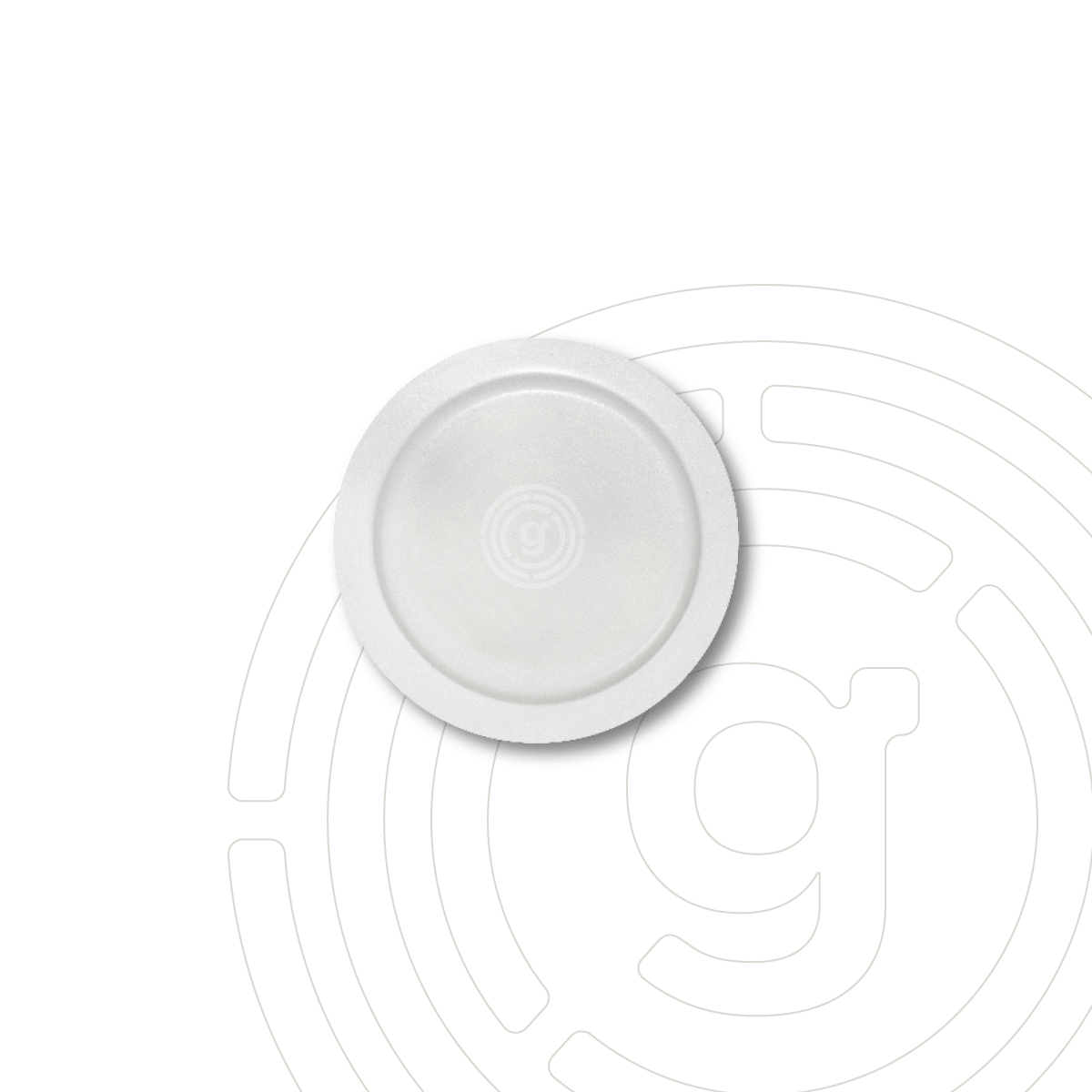 MagUp Pad rund weiß. Bieten die bewährte Haftkraft und Flexibilität
der Nano-Gel-Untersetzer.