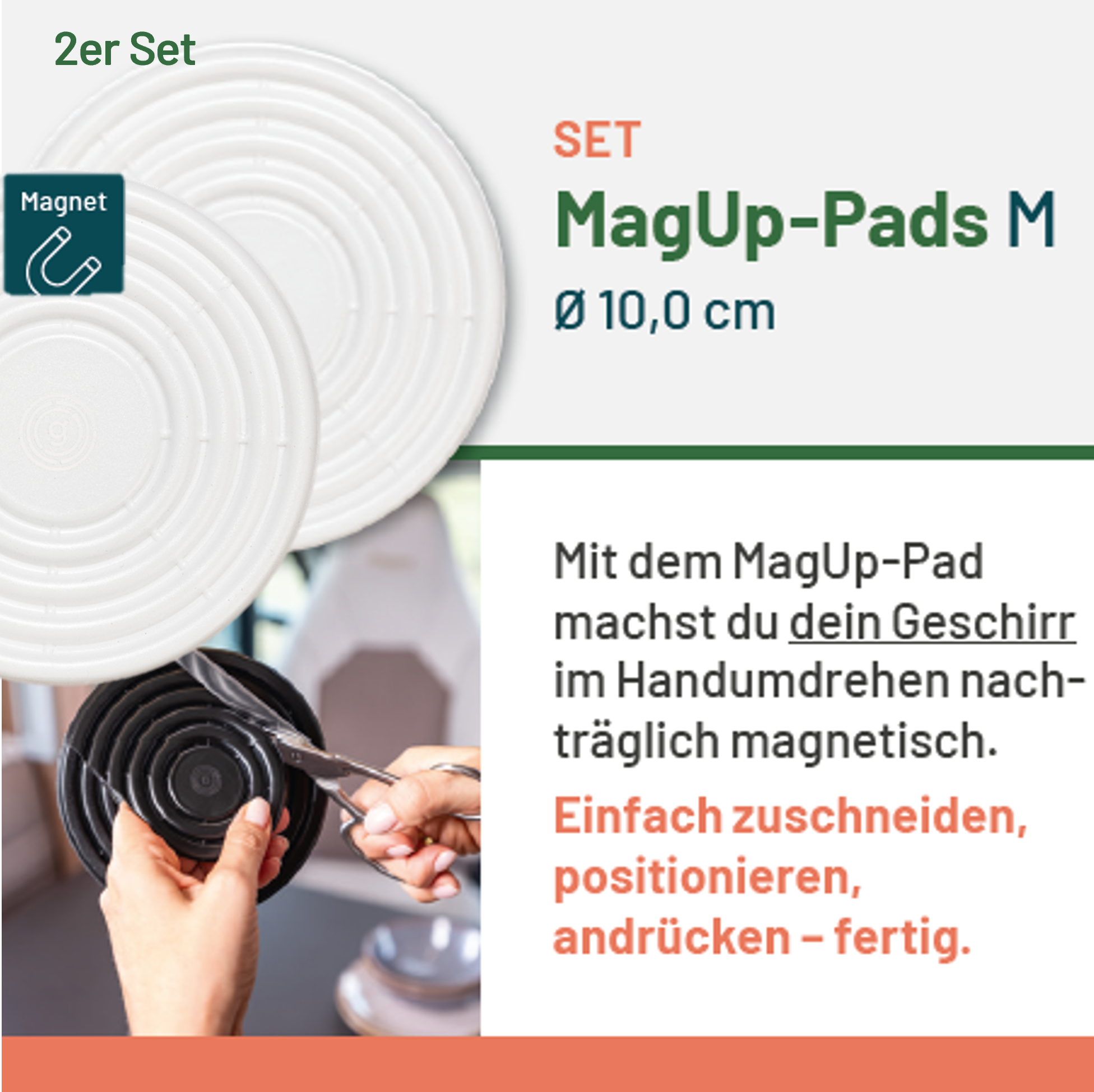 MagUp-Pad M weiß