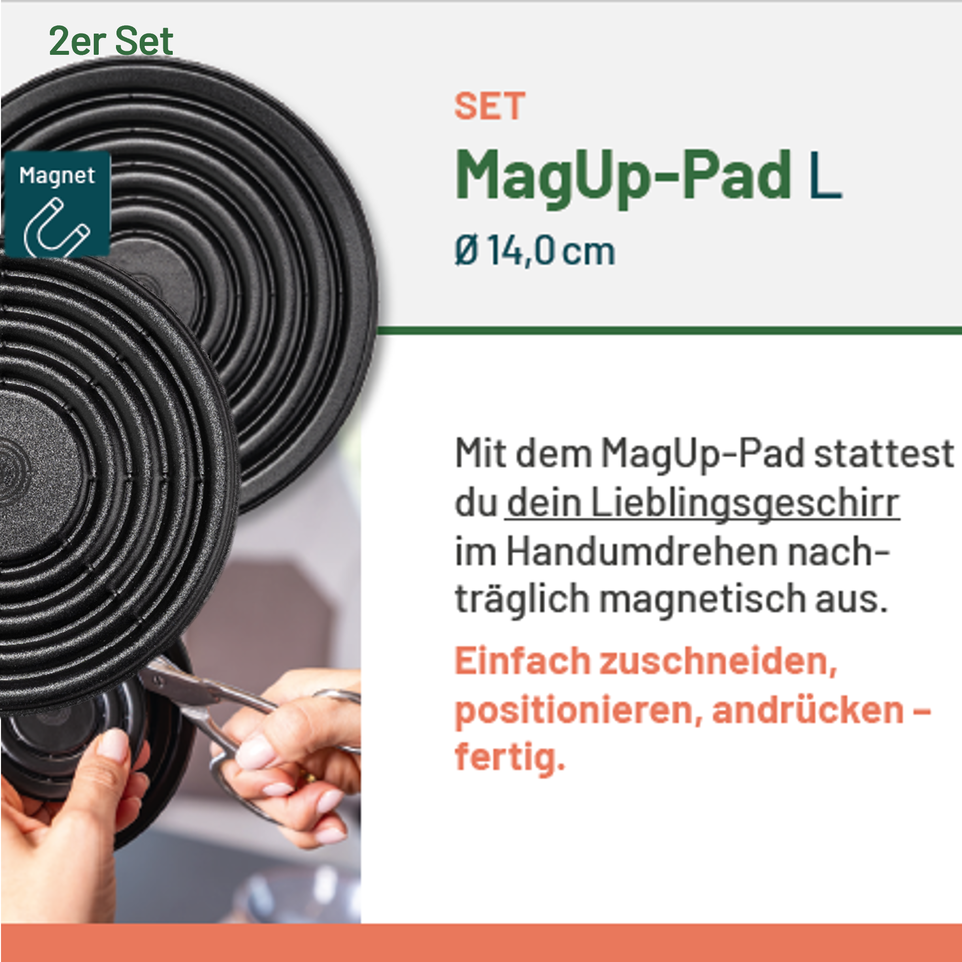 MagUp-Pad L schwarz