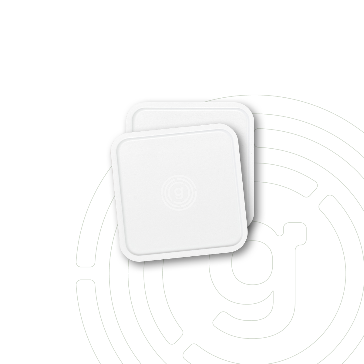 Nano-Gel-Untersetzer 2.0 (eckig) weiß