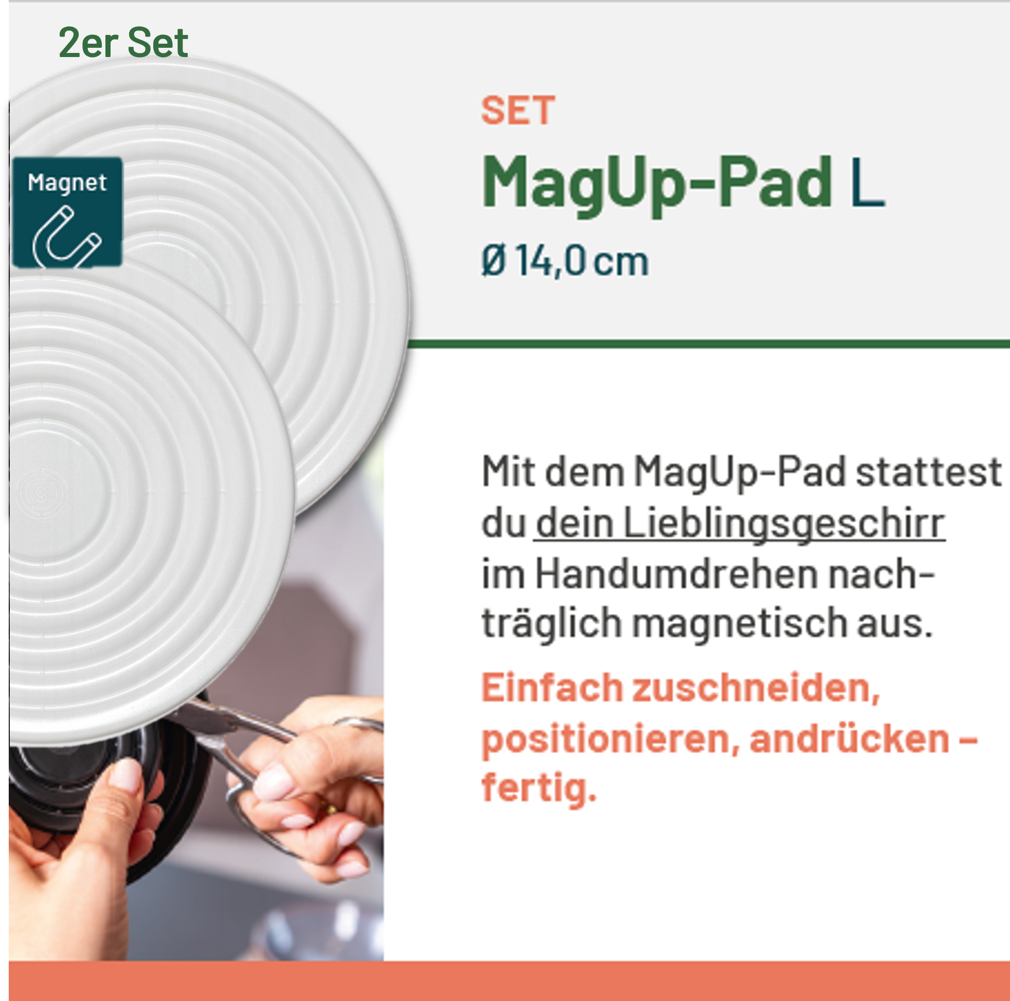 MagUp-Pad L weiß
